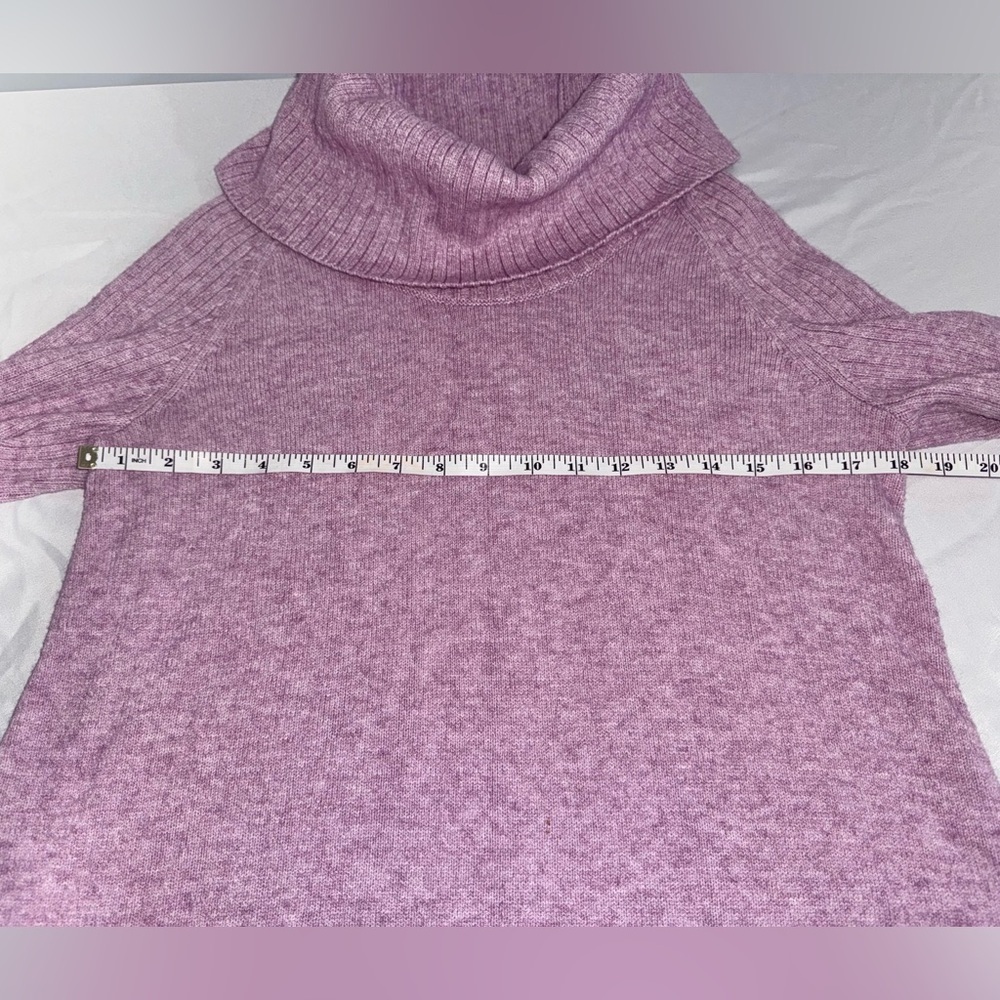 Anthropologie Lavender Cowl Balloon Sleeve Sweater - Picture 10 of 11